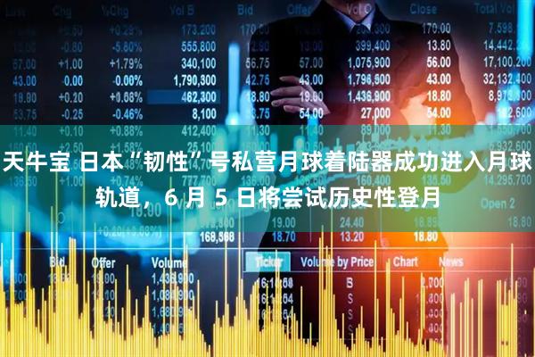天牛宝 日本“韧性”号私营月球着陆器成功进入月球轨道，6 月 5 日将尝试历史性登月