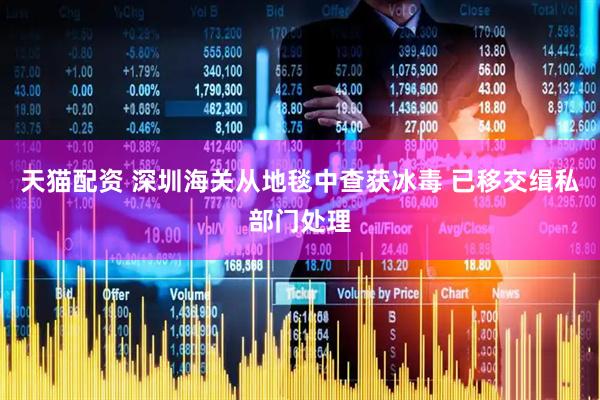 天猫配资 深圳海关从地毯中查获冰毒 已移交缉私部门处理